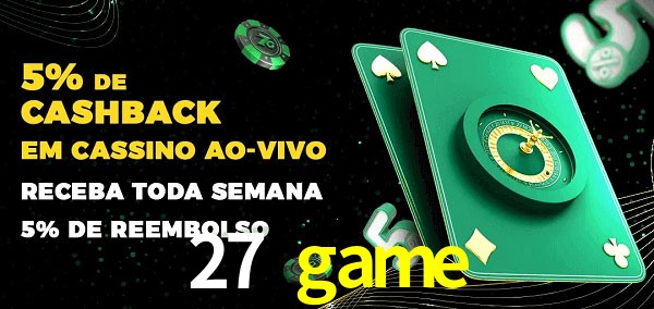 Promoções do cassino ao Vivo 27 game